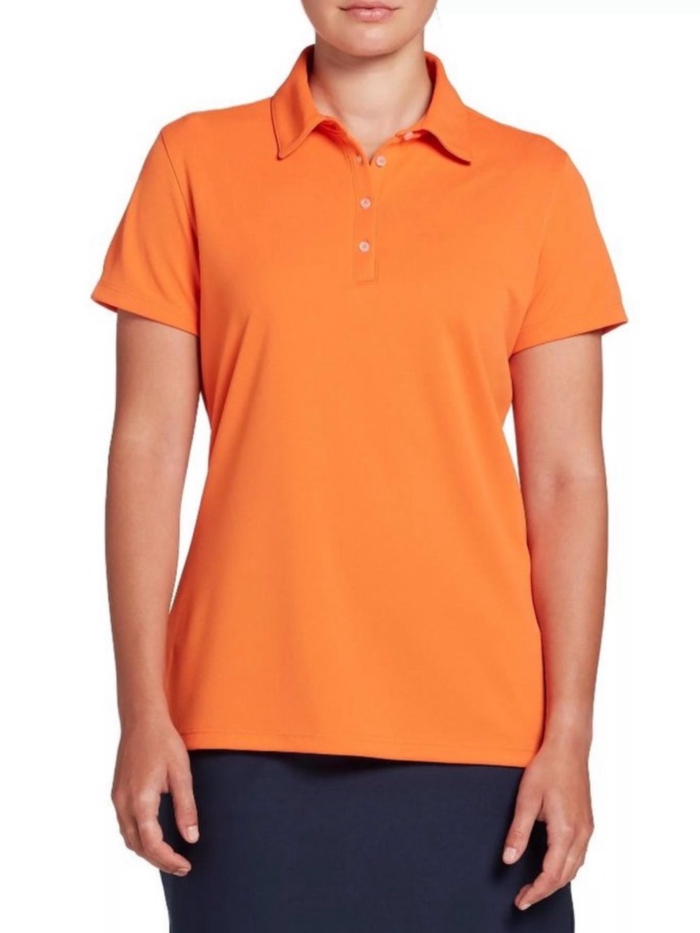 NEW Lady Hagen Pique Short Sleeve Golf Polo Shirt Top XS X-Small Tangerine NWT